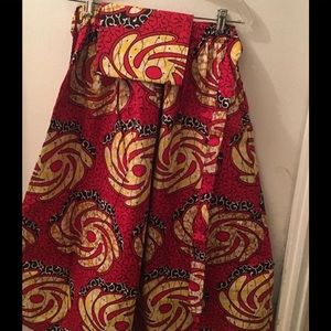 African skirts come with headband.